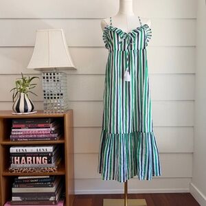 J.Crew Factory Ruffle Tiered Maxi Cover-Up Dress size S NWT